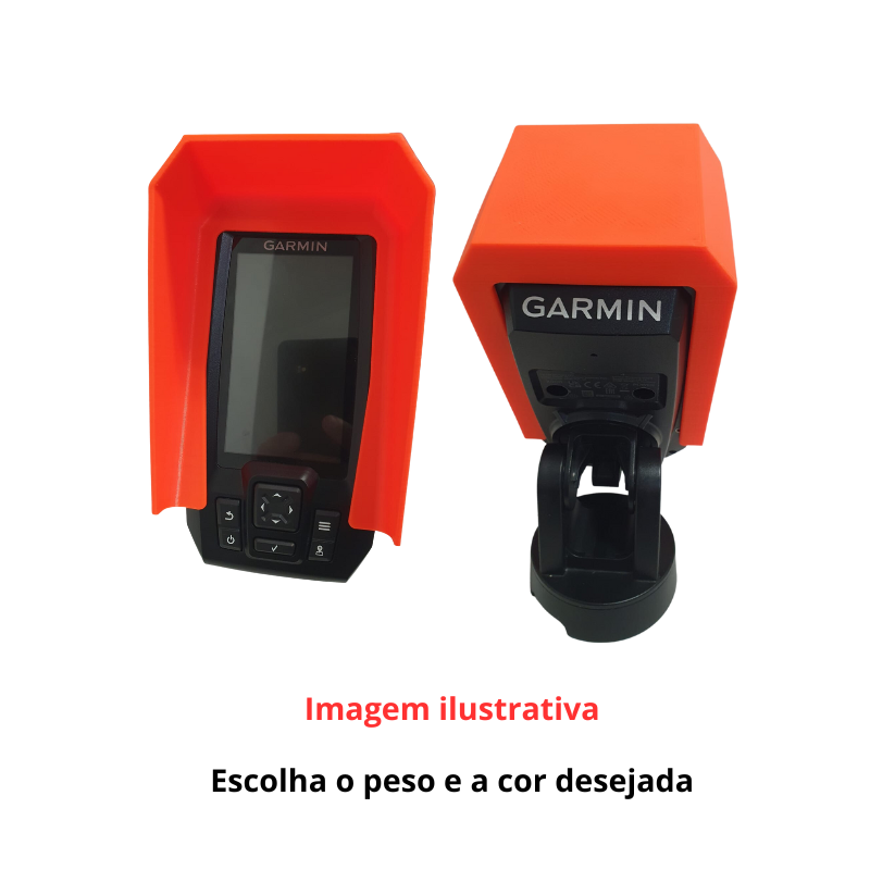 Capa proteção BIG SIZE solar frontal - Garmin Striker 4Plus/ 4CV/ Vivid